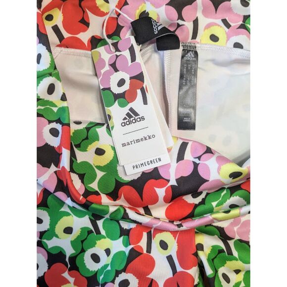 NWT adidas X marimekko Multicolor Bike Cycling Athletic Shorts Size 1X - Picture 4 of 6
